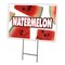 Signmission Watermelon Yard Sign & Stake outdoor plastic coroplast window, C-2436 Watermelon C-2436 Watermelon - alternate 1